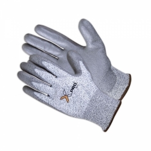  HPPE PU Coated Cut Resistant Gloves