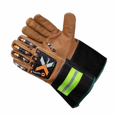 XPRO® Water/oil resistance goatskin leather gloves with Impact and cut protection